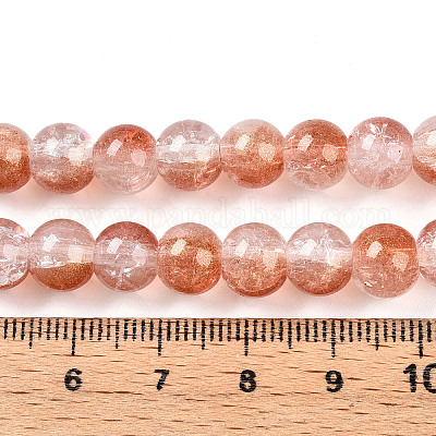 Transparent Crackle Glass Bead Strands&nbsp;GLAA-T025-8mm-02A-1