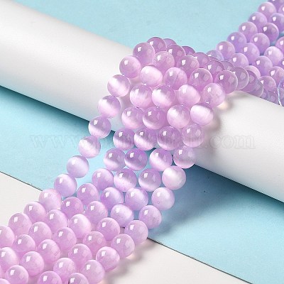Natural Selenite Beads Strands&nbsp;G-P493-01B-1