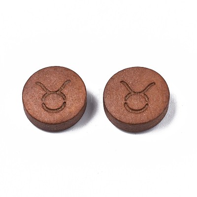 Laser Engraved Wood Beads&nbsp;WOOD-S053-53F-1
