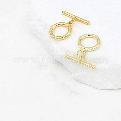 Brass Toggle Clasps&nbsp;FIND-TAC0036-14A-02G-1