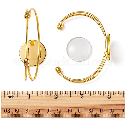 DIY Blank Dome Bangle Making Kit&nbsp;DIY-FS0003-50G-1