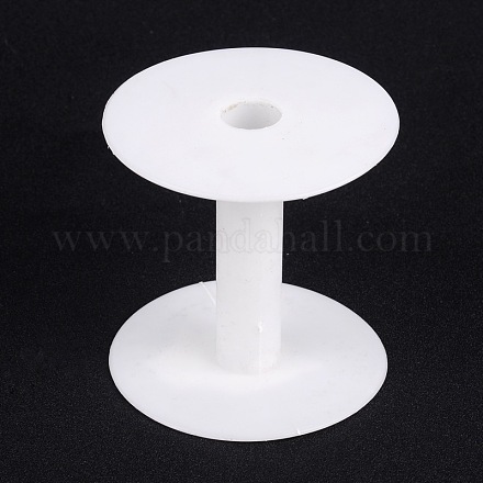 ワイヤーのためのプラスチック製の空のスプール  スレッド  ホワイト  55x57mm&nbsp;TOOL-D041-1