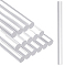 Clay Pressing Rods, Acrylic Rods, Clear, 165x12mm