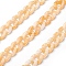 Acrylic Curb Chains, Moccasin, Link: 13x10~10.5x2.5~3mm, about 70cm/strand, 27.56 inch