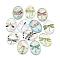 Flatback Glass Cabochons, for DIY Projects, Dragonfly Pattern, Oval, Mixed Color, 25x18x5.5mm