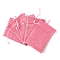 Rectangle Polyester Storage Bags, Drawstring Pouches Packaging Bag, Hot Pink, 18x13cm