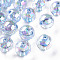 Transparent Acrylic Beads, AB Color Plated, Round, Cornflower Blue, 16x15mm, Hole: 2.8mm, about 220pcs/500g