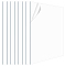 PET Plastic Sheets, Double Coated, Rectangle, Clear, 301x300x0.4mm