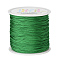 Nylon Braided Cord, Chinese Knotting Cord for Bracelet Jewelry Making Macrame Craft, Green, 0.8mm, about 98.43yards/roll(90m/roll)