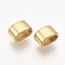 304 Stainless Steel Slide Charm, Rectangle, Golden, 5x8x5mm, Hole: 3x6mm