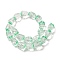 Handmade Lampwork Beads Strands, Grape, Clear, 17x12~13x12~13mm, Hole: 1.2~1.4mm, about 20pcs/strand, 13.39''(34cm)