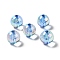 UV Plating Rainbow Iridescent Acrylic Beads, Round, Royal Blue, 15~15.5x15.5~16mm, Hole: 2.7mm