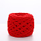 Soft Crocheting Polyester Yarn, Thick Knitting Yarn for Scarf, Bag, Cushion Making, Red, 6mm, about 100m/skein