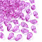 Transparent Acrylic Beads, Faceted, Teardrop, Violet, 12x8mm, Hole: 1.5mm, about 1338pcs/500g