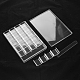 プラスチックビーズ収納ケース  24のコンパートメント  長方形  透明  24x16.3x2.6cm  コンパートメント：3.9x3.6センチメートル&nbsp;CON-S026-3