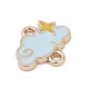 Alloy Enamel Star Cloud Connector Charms&nbsp;PALLOY-V001-04B-2