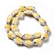 Handmade Printed Porcelain Beads&nbsp;PORC-F005-03B-5