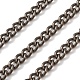 チタンカーブチェーン  溶接されていない  スプールで  生（メッキなし）  6x4.5x1mm&nbsp;CHS-A021-01B-1
