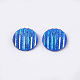 樹脂カボション  フラットラウンド  ブルー  12x3~3.5mm&nbsp;CRES-T012-05H-2