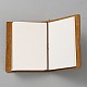 革製ノート  旅行記  長方形  サドルブラウン  85x80x18mm&nbsp;AJEW-WH20009-24C-2