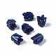 プラスチックビーズ  花  プルシアンブルー  13~15x9~15x9~15mm  穴：0.8~1.2mm&nbsp;KY-N015-0.7A-1