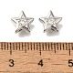 Brass Micro Pave Cubic Zirconia&nbsp;KK-Q001-05P-04-3