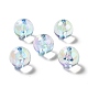 UV Plating Rainbow Iridescent Acrylic Beads&nbsp;TACR-D010-01A-1