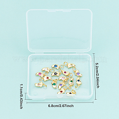 Brass Micro Pave Cubic Zirconia Pendants&nbsp;KK-FH0001-73G