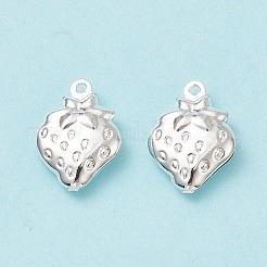 304ステンレスペンダント  苺  銀  15x11x4mm  穴：1mm&nbsp;STAS-G176-21S