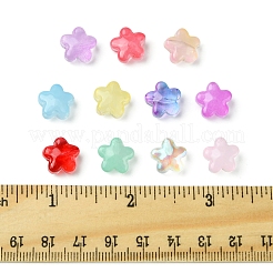 ベーキングペイントガラスビーズ30個  スター  プラム  11.5x12x6.5mm  穴：1.2mm&nbsp;GLAA-FS0001-99F