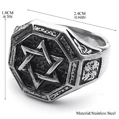 304 Stainless Steel Finger Rings for Men&nbsp;FS-WGB5366-01
