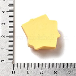 不透明樹脂模造食品デコデンカボション  パン  ダークオレンジ  27x27x10mm&nbsp;CRES-H001-03H
