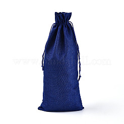 Rectangle Polyester Imitation Burlap Packing Pouches&nbsp;ABAG-N009-01A-07