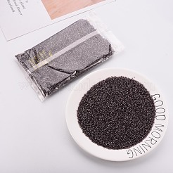ガラスシリンダービーズ  シードビーズ  銀並ぶ  丸い穴  パープル  1.5~2x1~2mm  穴：0.8mm  約80000個/袋  約1ポンド/バッグ&nbsp;SEED-S047-R-007