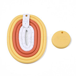 Handmade Polymer Clay Pendants&nbsp;CLAY-N010-029A