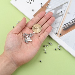 Plating Plastic Acrylic Round Beads&nbsp;PACR-L003-6mm-S