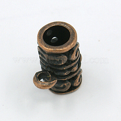 チベット風チューブベイル  ループベイル  保釈ビーズ  混合スタイル  ミックスカラー  8~44.5x6~32x2~10.5mm  穴：1mm  内径：18mm&nbsp;TIBE-MSMC002-M2