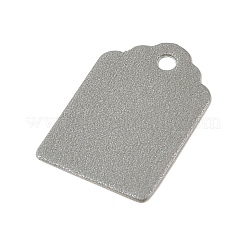 紙製ギフトタグ100個。  長方形  銀  3x2x0.04cm&nbsp;CDIS-H007-13B