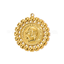 304 Stainless Steel Pendants&nbsp;STAS-OY009-73G