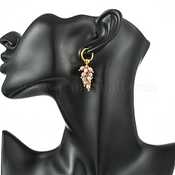 Natural Cultured Freshwater Pearl Cluster Hoop Earring for Women&nbsp;EJEW-JE07187-02