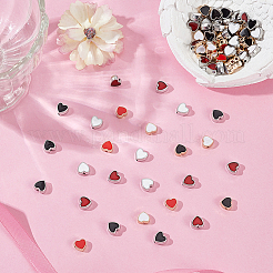 90Pcs 6 Styles Alloy Enamel Beads&nbsp;ENAM-AR0001-93