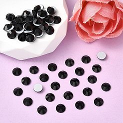 プレシオサ® マキシマ クリスタル ホットフィックスなし フラットバック ストーン  チェコクリスタル  デュラフォイル  ラウンド(438 11 615 シャトンローズ)  ジェット機23980機  ss8（2.3~2.5mm）&nbsp;Y-PRC-NSS8-23980