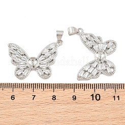 Brass Micro Pave Cubic Zirconia Peg Bails&nbsp;CU-CBA908F-03P