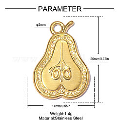 304 Stainless Steel Pendants&nbsp;SA-OY001-99G