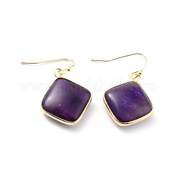Natural & Synthetic Mixed Stone Dangle Earrings&nbsp;EJEW-J093-M