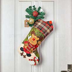 3Pcs 3 Style Christmas Socks Gift Bags&nbsp;HJEW-SZ0001-10