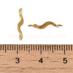 Ion Plating(IP) 304 Stainless Steel Links Connector Charms&nbsp;X-STAS-Q323-08G