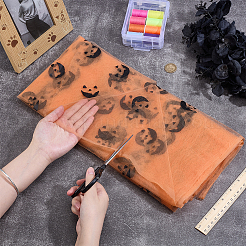 Halloween Polyester Mesh Fabric&nbsp;DIY-WH0740-07