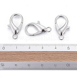 亜鉛合金カニカン  オウムトリガークラスプ  カドミウムフリー＆ニッケルフリー＆鉛フリー  プラチナ  21x12mm  穴：2mm&nbsp;E107-P-NF