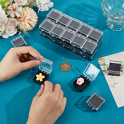 32Pcs Square Plastic Presentation Boxes for Badge Storage & Display&nbsp;AJEW-OC0014-49
